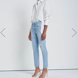 7 For All Mankind Luxe Vintage Josefina Light Blue Size 27